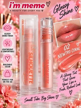 i’m meme Lip Silhouette Gloss Tint - 02 Newtro Coral